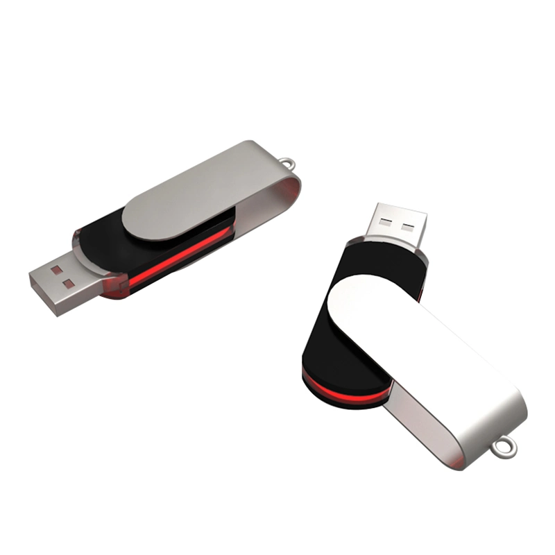 محرك أقراص USB محمول بلاستيكي USB محمول سعة 4 جيجابايت وسعة 8 جيجابايت محرك أقراص USB Stick الدوار