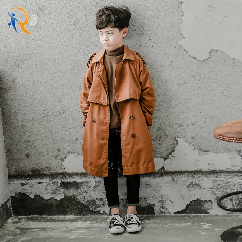 Veste pour Garçon à vêtements pour enfant S style coréen printemps et automne Veste tendance coupe-vent épaissie pour enfants S.