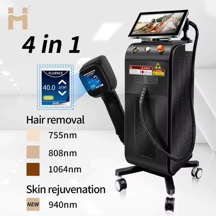 755 808 1064 нм медицинский диодный лазерный прибор для удаления волос Салон Оборудования