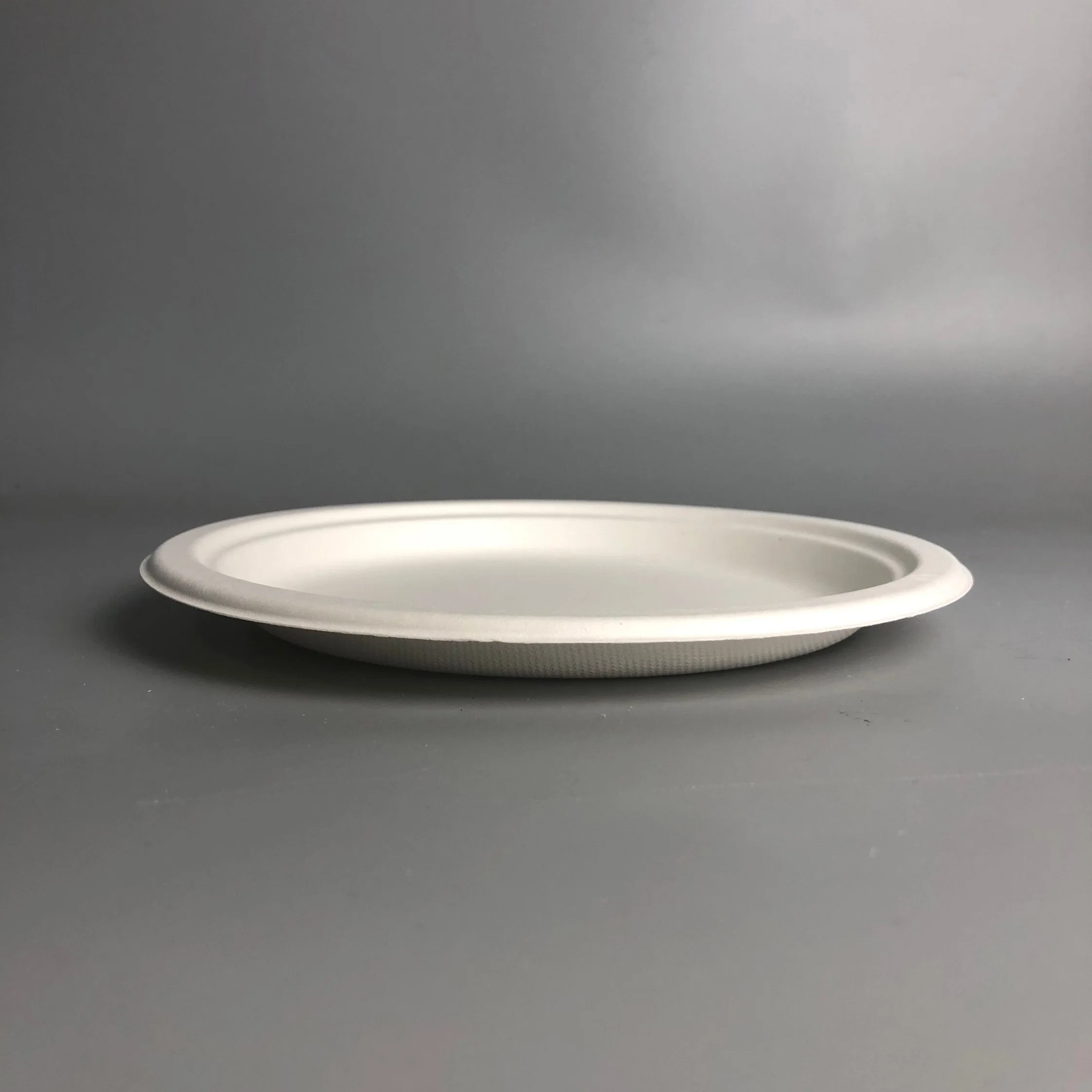 Factory Custom Multi - Specification Round Bagasse Tableware for Food Packaging