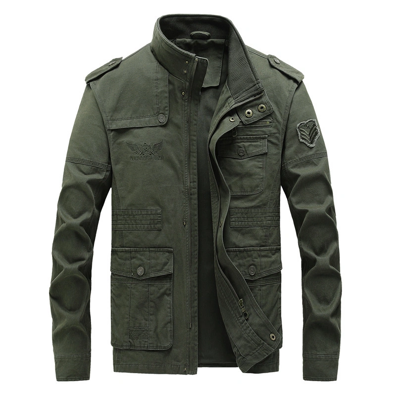 Chaqueta acolchada de algodón lavado para hombre de invierno