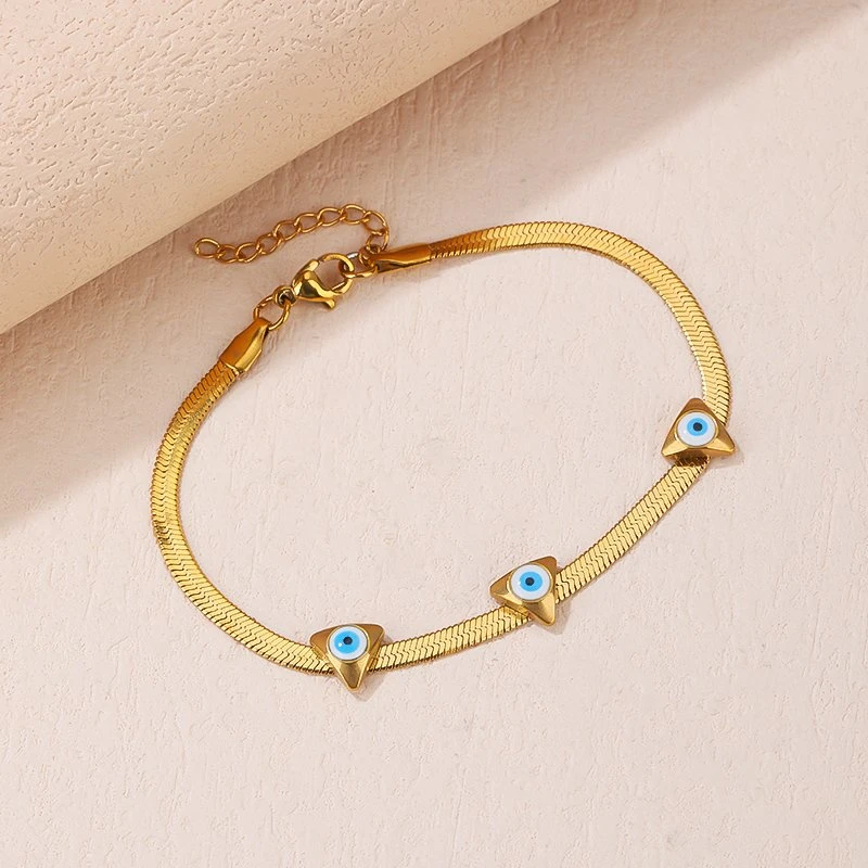 Fashion Jewellery Evil Eye Bracelet Stainless Steel Jewelry for Ladies