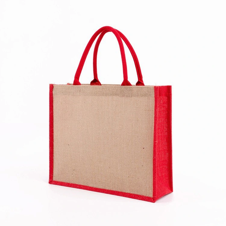 Monogram Eco-Friendly Linen Canvas Patchwork Woman Shopping Bags