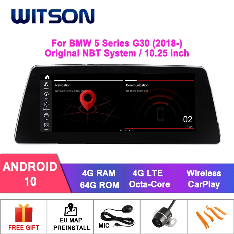 Witson Android 10 Big Screen Car Multimedia for BMW 5 Series G30 (2018-) Evo System System Vehicle Radio Player