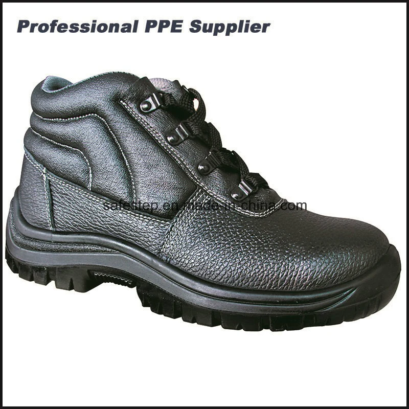 أحذية السلامة الصناعية المصنوعة من الجلد الأصلي للرجال CE في العمل ومداسات السلامة