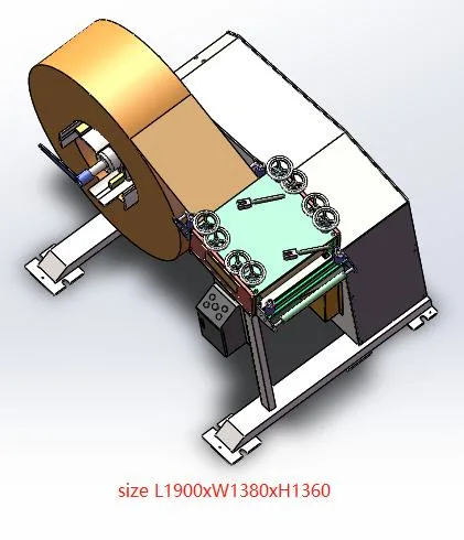 La bobina Decoiler Cum Decoiler nivelador de la banda de acero de 2 en 1 &amp; Uncoiler alimentador EC ISO9001 siempre de 2 años como tipo de máquina enderezadora