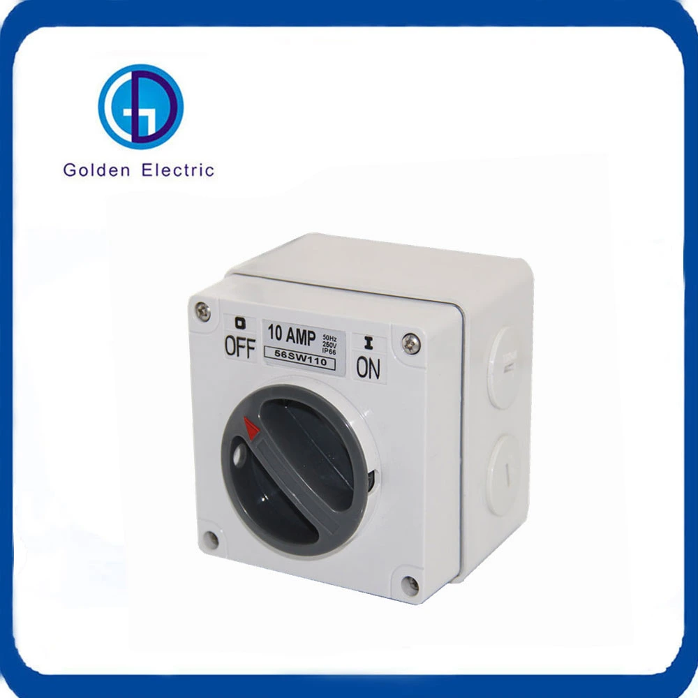 500V Waterproof Industrial 3 Phase Square Manual Changeover Switch 10A 20A 32A 40A 50A 63A Rotary Switch