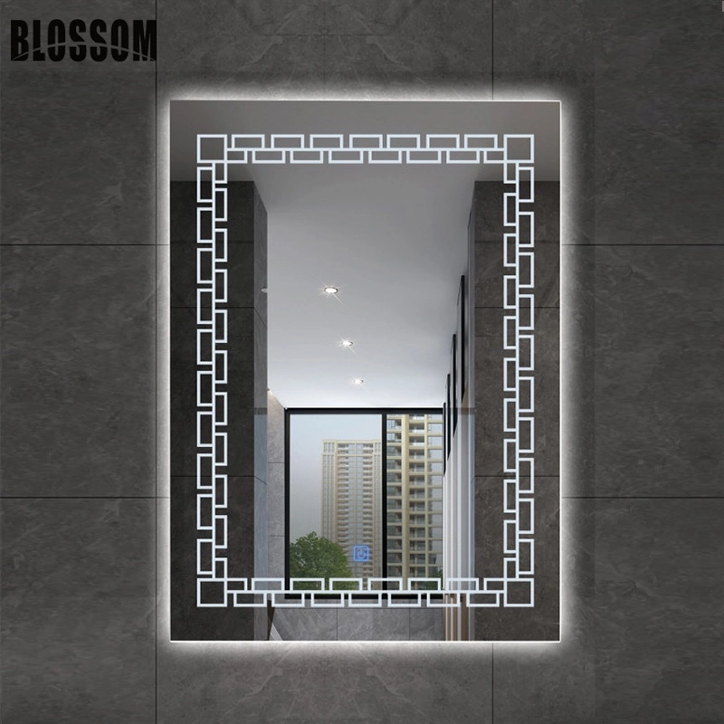 Bathroom Vanity Decorative Wall Mounted Illuminated Mirror with LED Lights