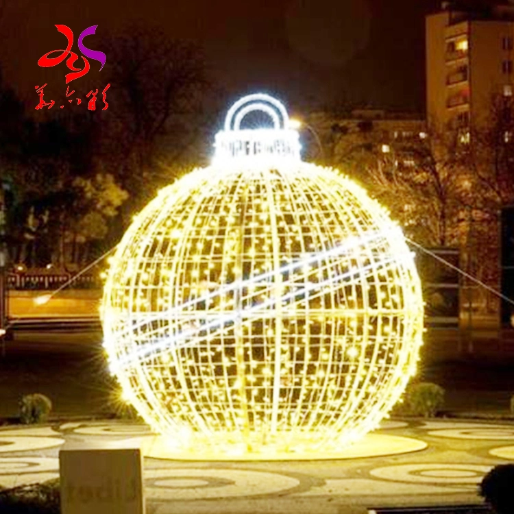 Popular and Colorful Outdoor Waterproof 3D LED Motif Light Decoration Giant Christmas Ball