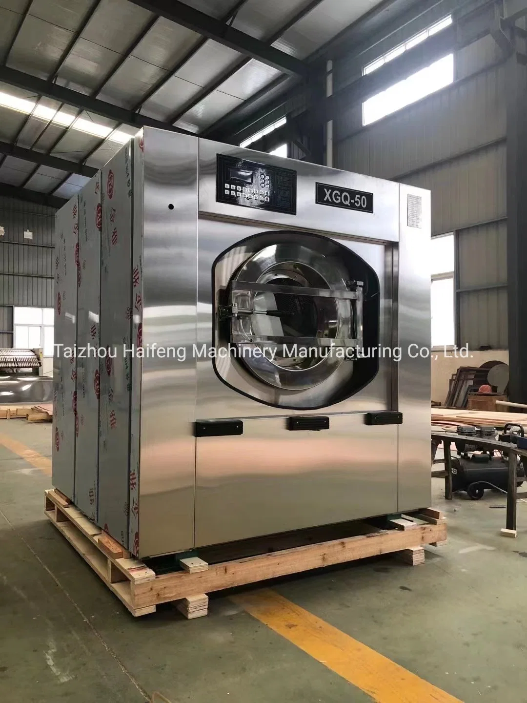 Máquina de lavar automática para limpeza industrial e comercial de 50 kg.