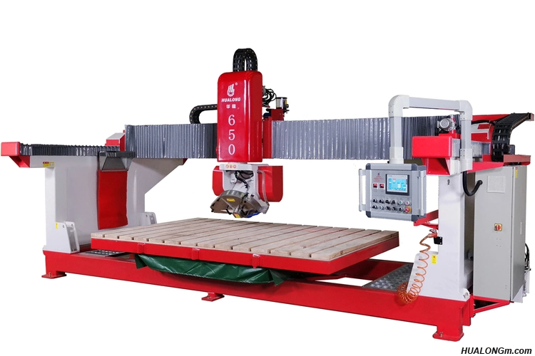 Hualong Hlsq-650 Diamond Saw Blade Laser Bridge Stone Cutting Head Rotating Machine for Sale