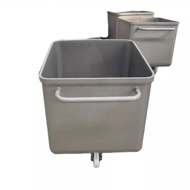 Industrial 200 Litre Stainless Steel Trash Can (Car, Meat Cart)