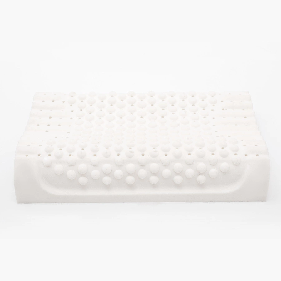 Cómodo soporte de cuello de espuma de memoria Natural Latex almohada de masaje portátiles almohada