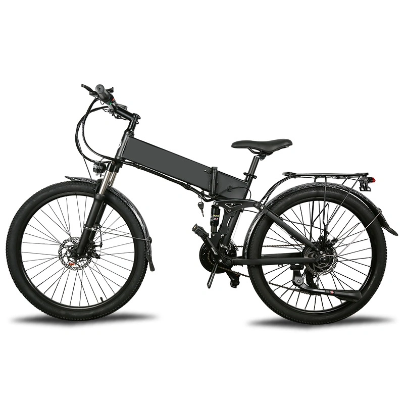 Vélo électrique pliant pour adulte en alliage d'aluminium sans balais en vente chaude.