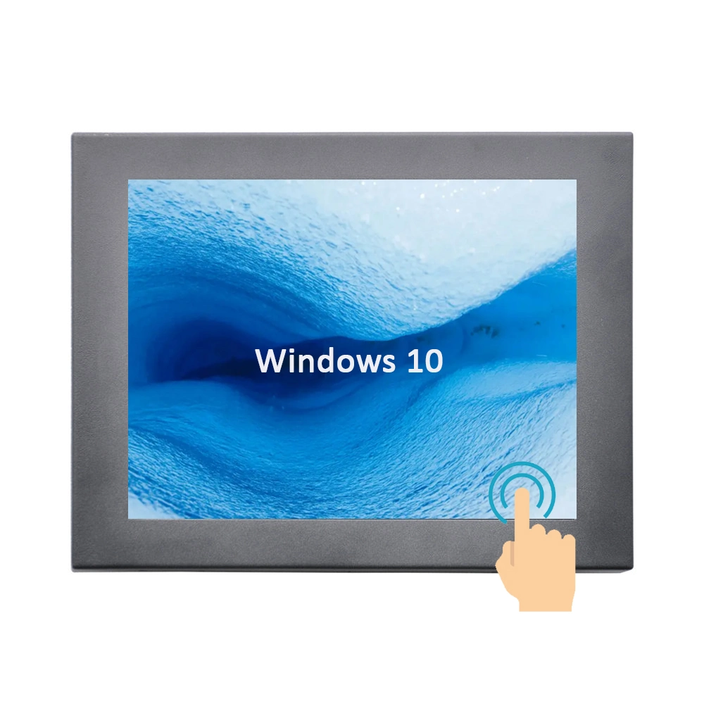 Industrial PC 10.4inch Saw Touch Screen Monitor Open Frame All in One PC Kiosk Monitor Vending Machine DVI VGA Mini LCD Display OEM/ODM