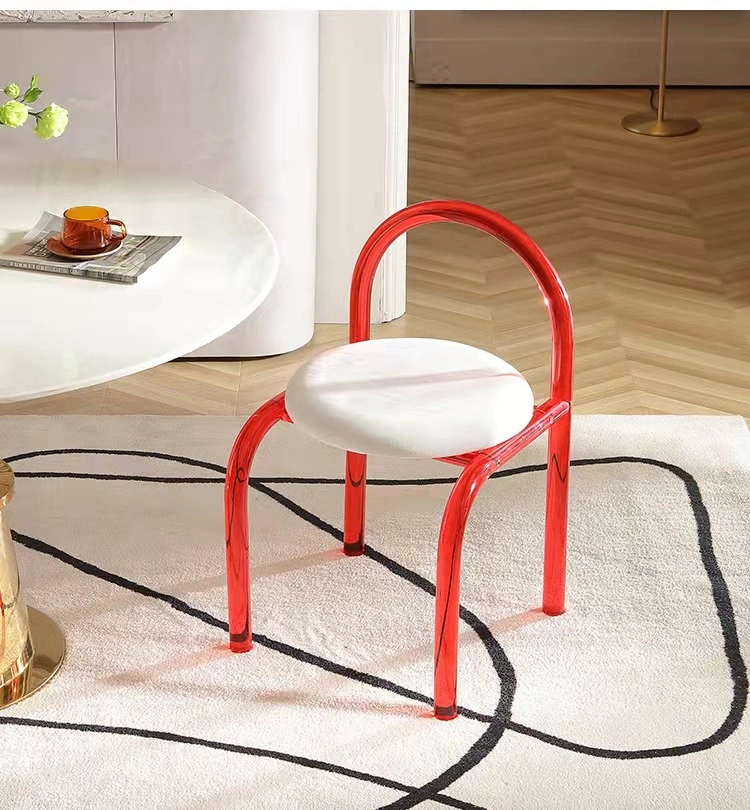 Nuevo estilo acrílico y colorido Cojín de silla de comedor Muebles