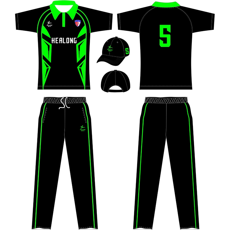 Vêtements de sport en gros 100% polyester Sublimation Cricket Team Jersey Custom bon marché Vêtements de cricket
