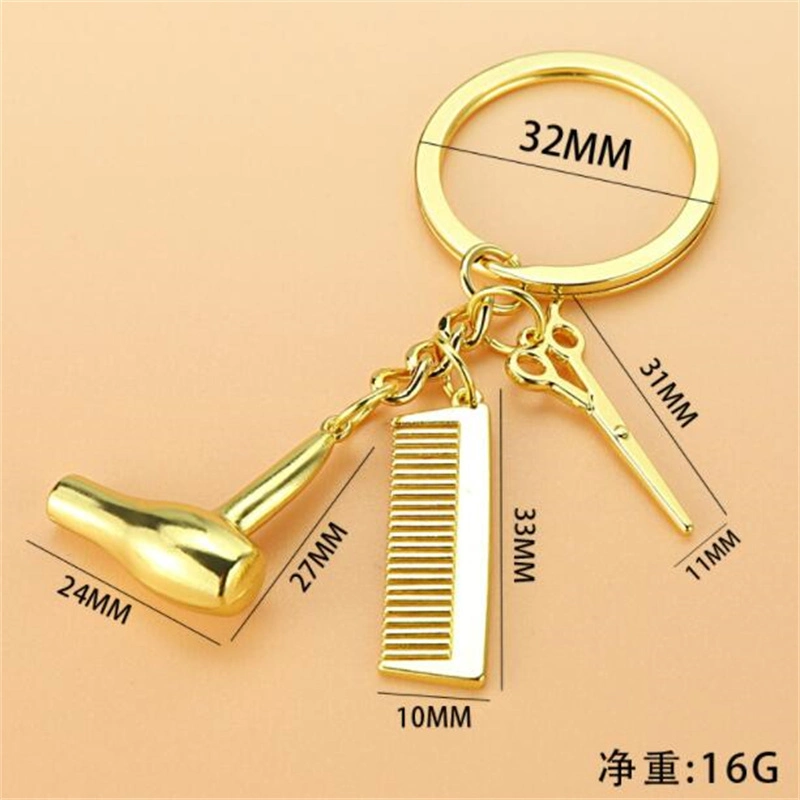 Creative Washing, Cutting and Blowing Keychain 3D Three-Dimensional Novelty Key Chain