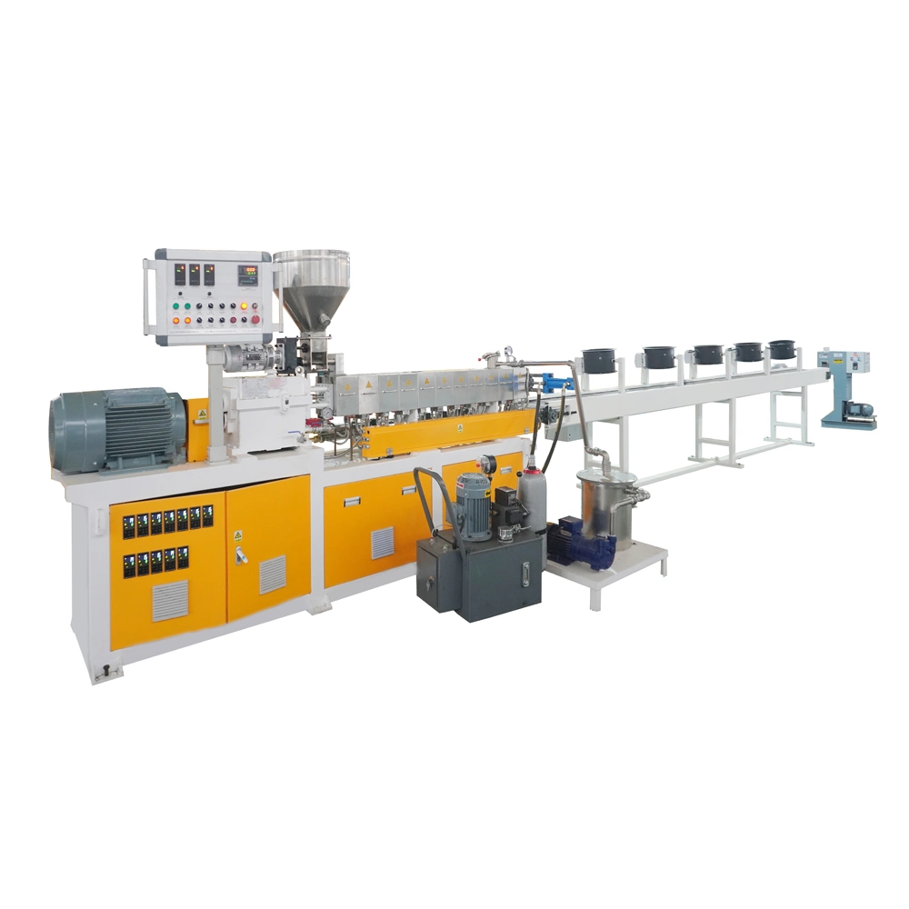 Eco-Friendly Biodegradable Granules Twin Screw Extruder Plastic Granulation Machine