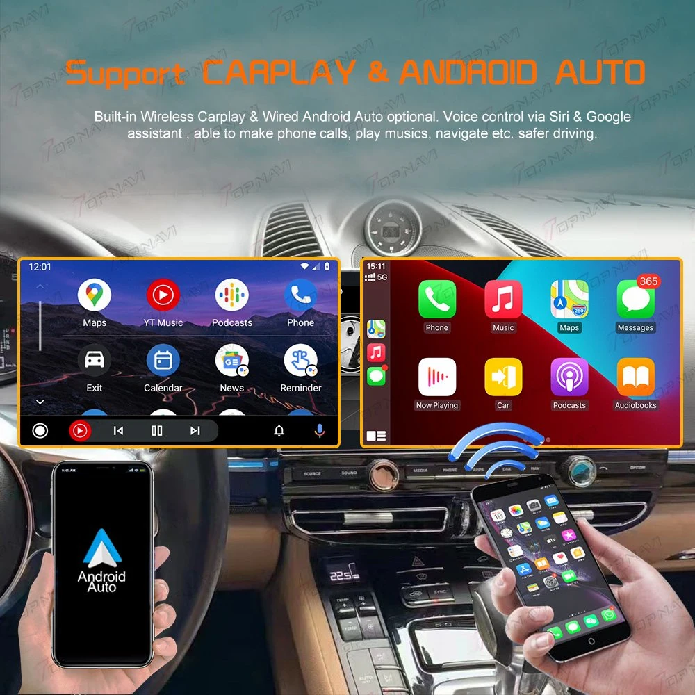 Android de 10,25" para Jaguar F-Type 2015-2018 Radio para coche GPS Multimedia Jugador CarPlay