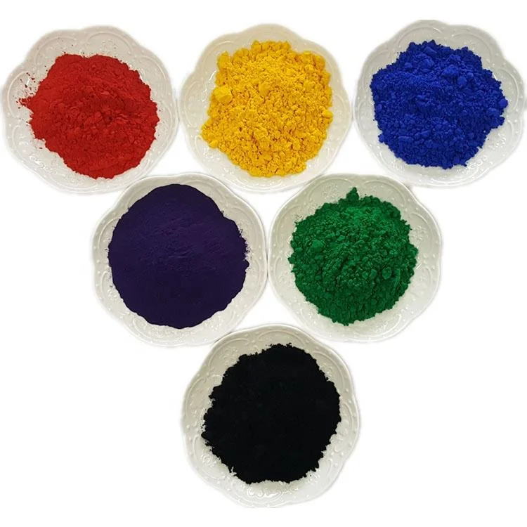 Inorganic Pigment Powder Iron Oxide Red/Black/Yellow for Construction Transparent Dispersions Pigment for Concrete and Cement Industrial Grade