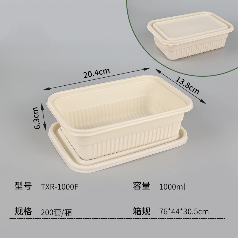 Custom Compostable Disposable Sugarcane Bagasse Food Container Takeout Takeaway Lunch Box