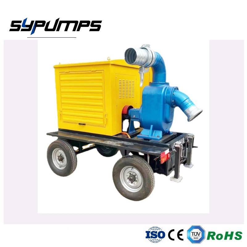 Trailer Type Diesel Pump Truck Flood Prevention Diesel Water Pump Unit