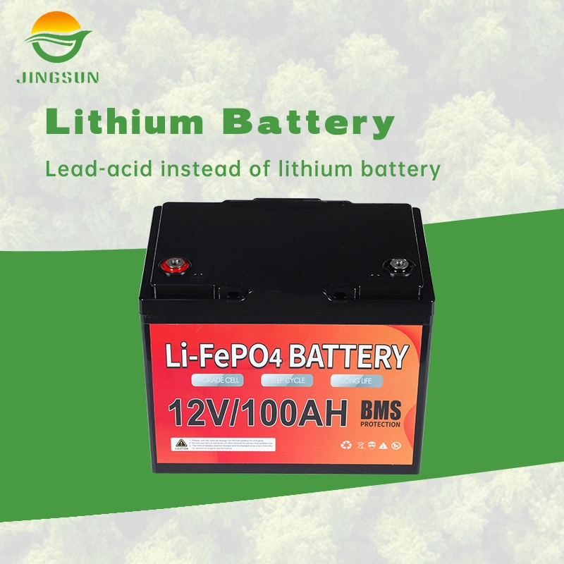 OEM High Discharge Rate Grey/Black/Red Deep Cycle Batteries Lithium Iron Solar Battery