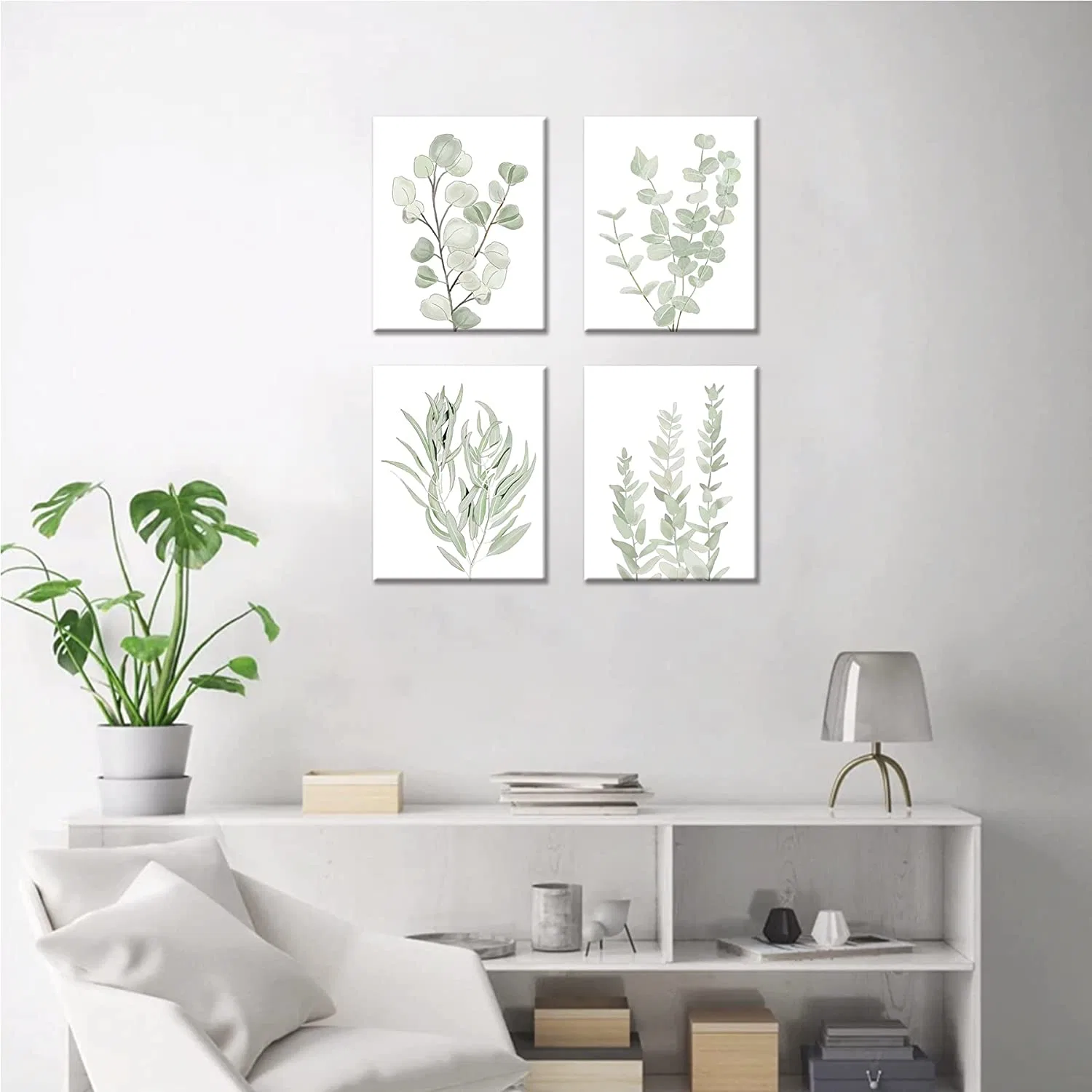 Canvas Print Wall Art Botanical Plant Wall Decor for Bedroom Printing Framed