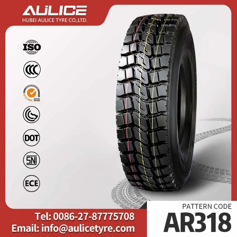 20 Inch All Steel Radial Truck and Bus Tyre(AR318+ 8.25R20) with Superb Wear Resistance and Overloading Capacity From Manufacturer