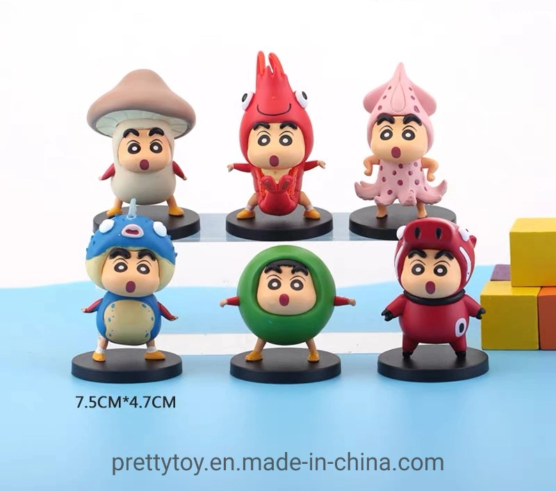 Injection Molded Custom Japanese Cartoon Crayon Weird Edition Small New Toys