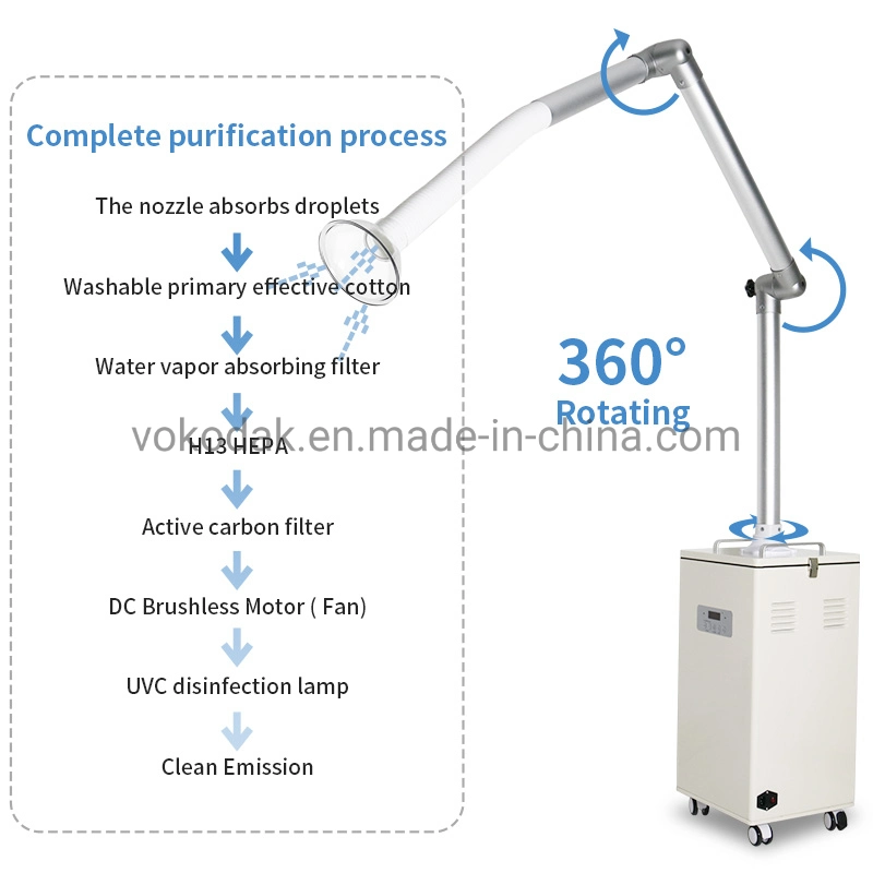 Extraoral aérosol du système de vide de la clinique dentaire de l'unité d'aspiration