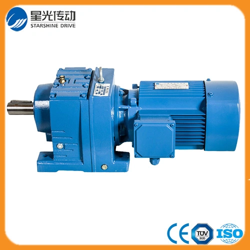 0.12-160kw Foot and Flange Mounted Inline Coaxial Helical Geared Motor Gearbox