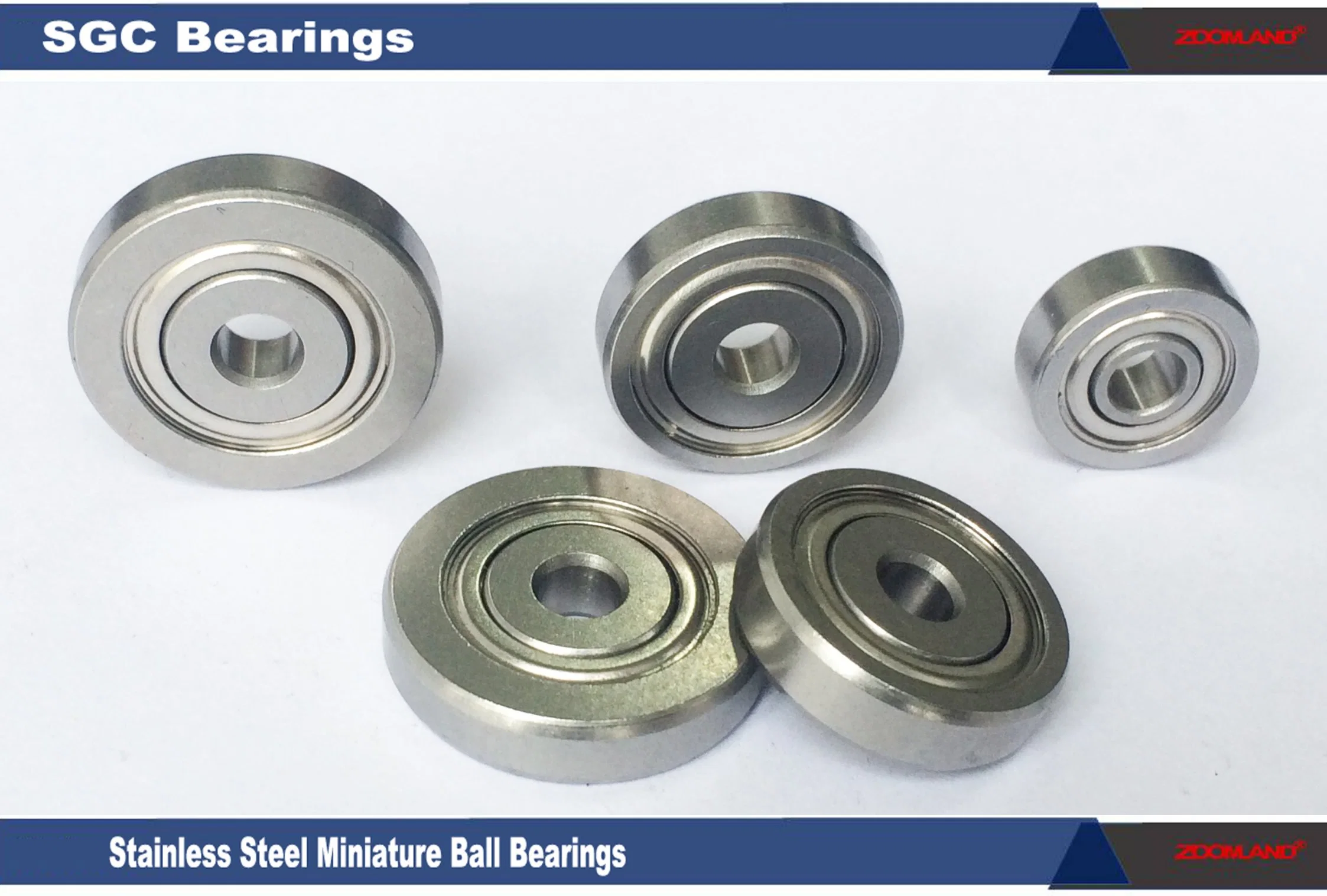 Miniature Deep Groove Ball Bearings for Wooden Tools and Machines Accessories 0.25" Width