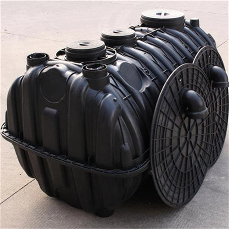 Family Used Small Size Three Chambers Bio Underground PP Plastic Septic Tank for Toilet Water Treatment