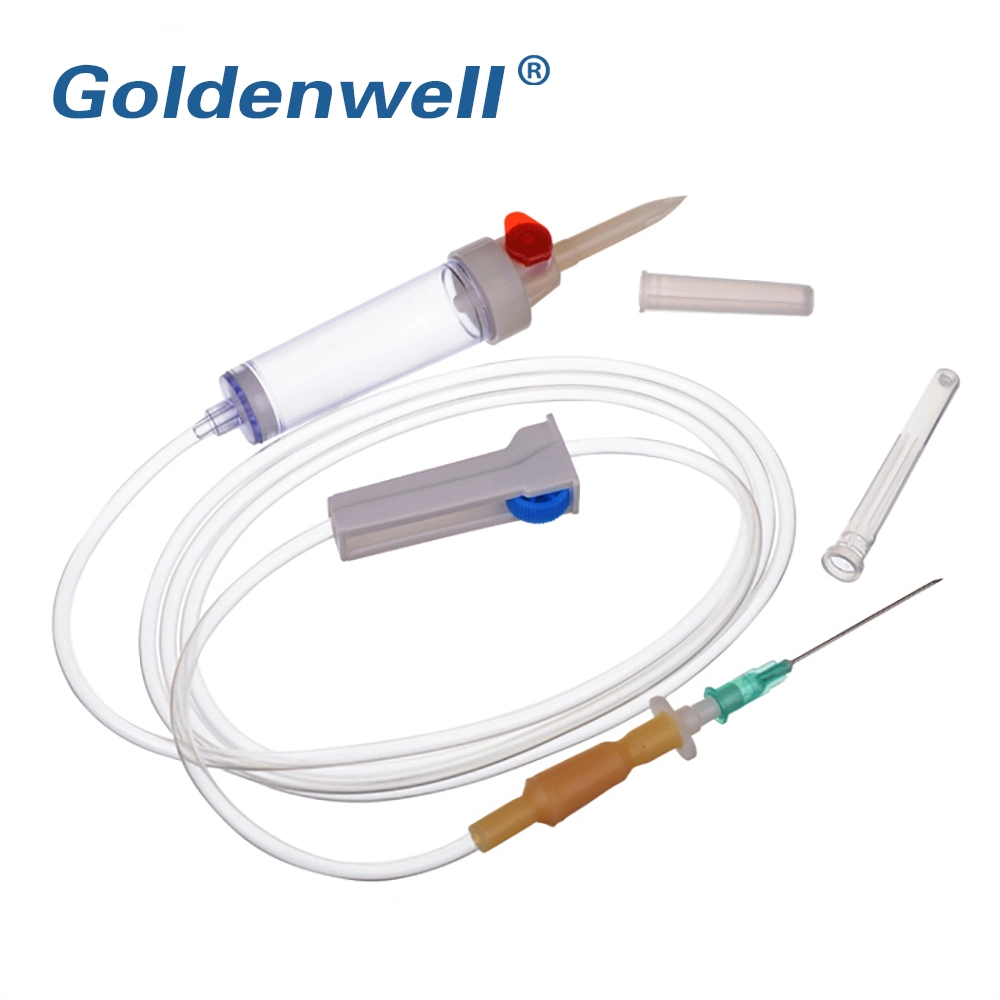 Sterile Blood Transfusion Set with Needle From Manufacturer for Single Use with Ce Approval