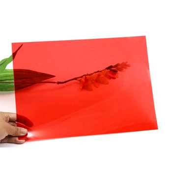 Customized Translucent Rigid Red Color Plastic Pet Sheet