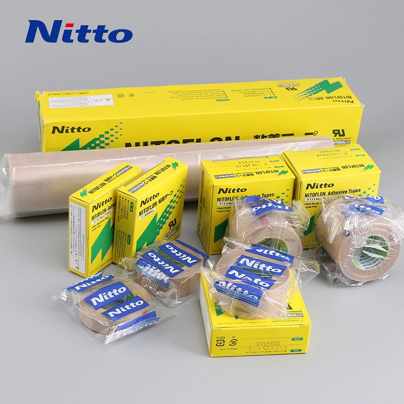 Nitto-973 PTFE Coated Glass Fiber Cloth Tape, Brown Industrial Grade Wear-Resistant Silicone Tape