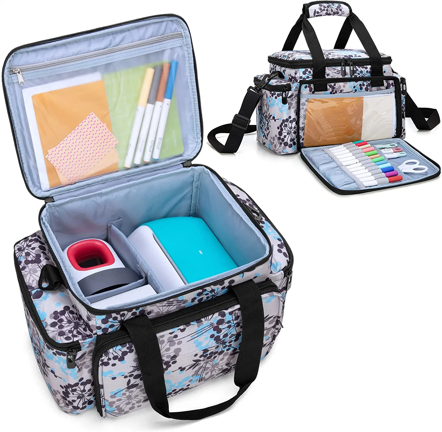 Portable Carrying Tote Bag Carrying Case with Inner Dividers