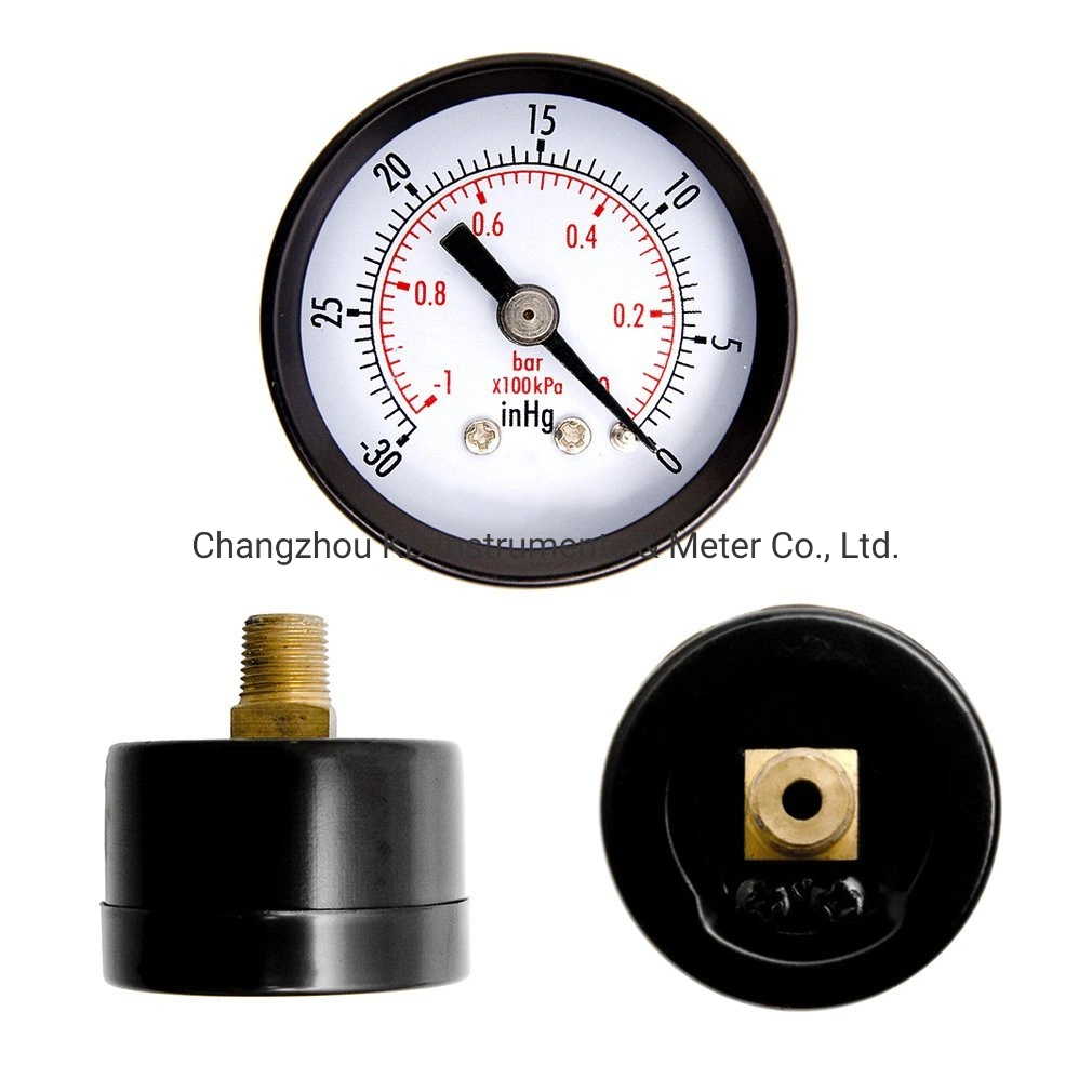 2.5" (63mm) Glycerin Oil Filled Bottom Connection Water Treatment Fittings Pressure Gauge