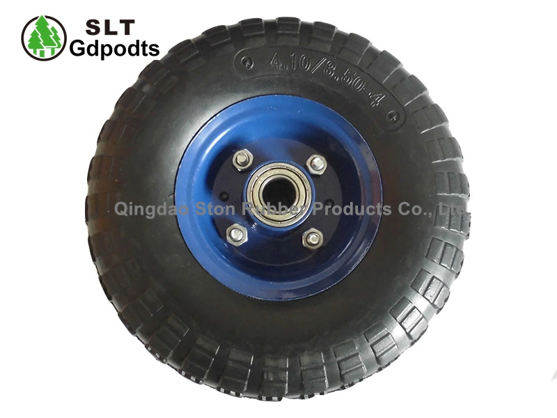 10" 3.00-4 Heavy Duty Trolley Wheels Solid Rubber Wheel