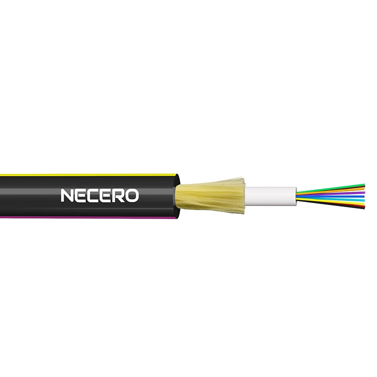 Necero 20 años Carretel de Fibra Factory 12 Core Multi Modo Unitube no metálico Micro Air soplado cable de fibra óptica Jet