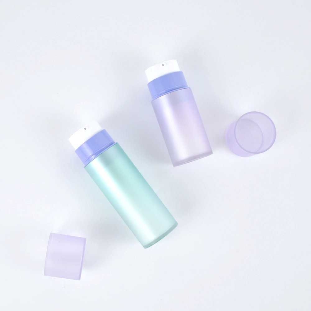 Bouteille en plastique dégradé Craft bouteille sans air colorée