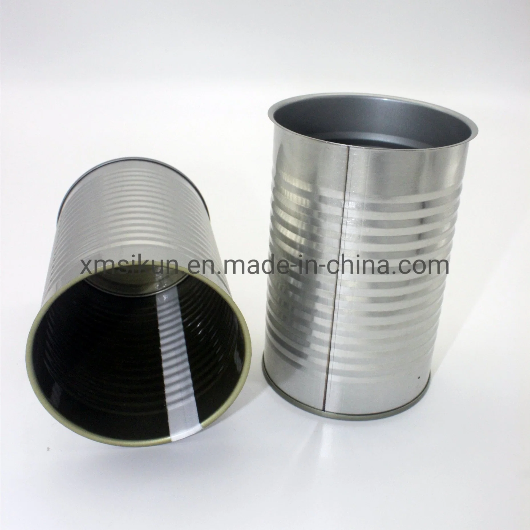 7113# Gold Lacquer Inside Food Tin Can for Canned Food Packing Color Printing Available