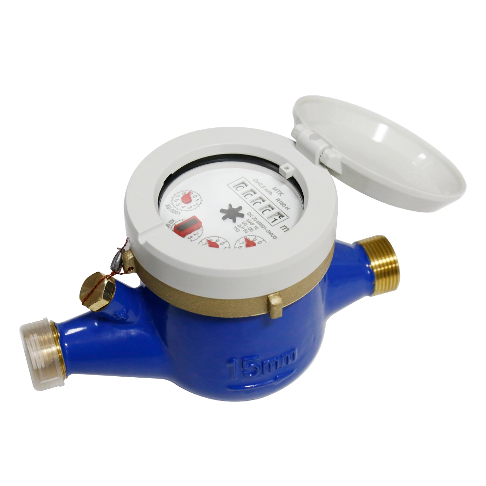 360 Degree Rotaing Dial Multi Jet Liquid Sealed Type Brass Water Meter