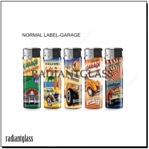 Sticker with Design Electronic Hot Sale Cheap Cigarette Smoking Light Lighter