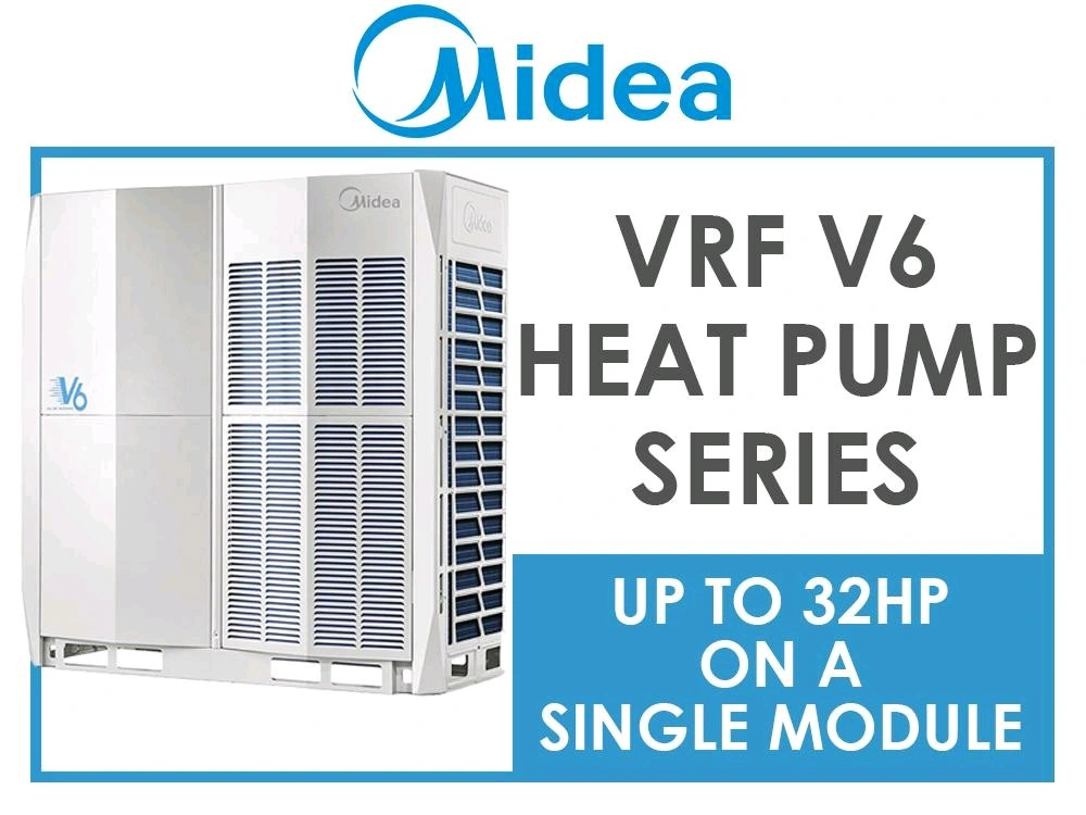 Midea Smart 38HP 106.5kw Energy Saving Vrf Intelligent Inverter HVAC System Inverter Air Conditioner for Schools