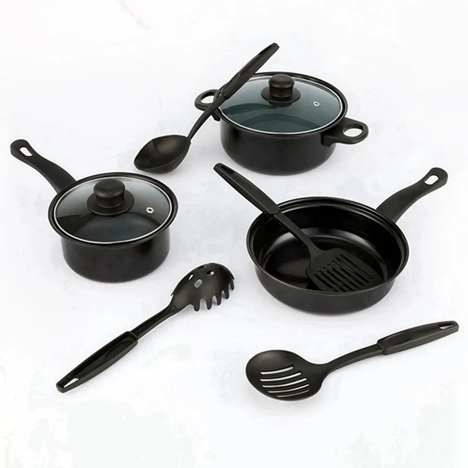 13 piezas de acero inoxidable antiadherente Cookware