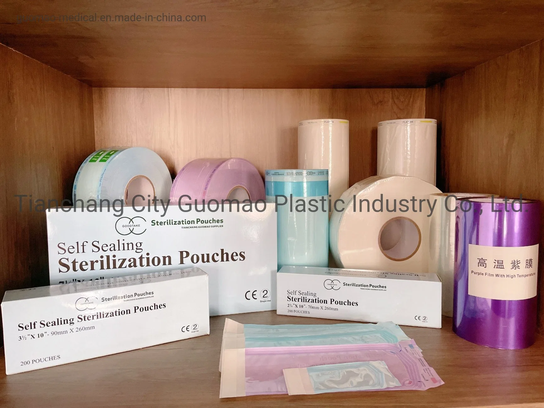 Dental Material Disposable Autoclave Self-Sealing Sterilization Pouches Medical Packing