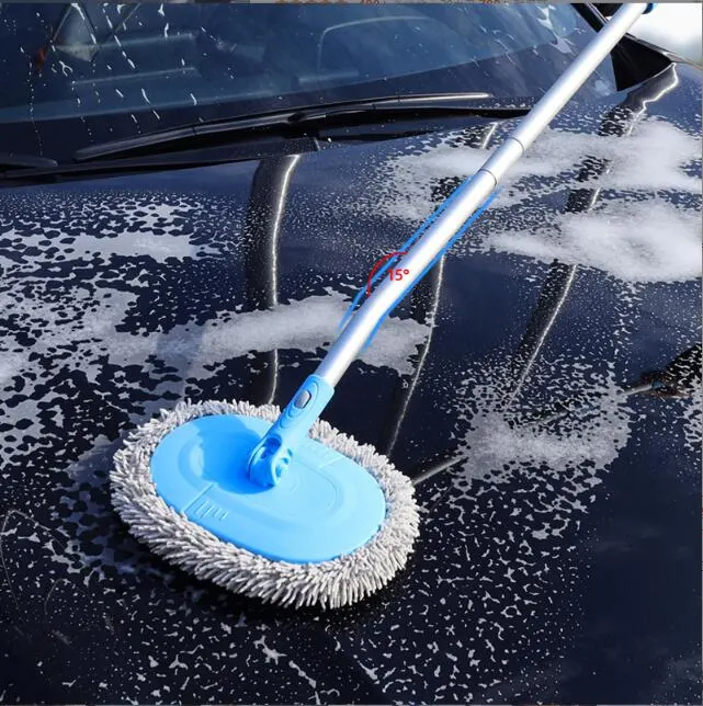 El Cabello suave lavado de coches coche de la MOP la limpieza cepillo especial telescópico, cepillo de limpieza